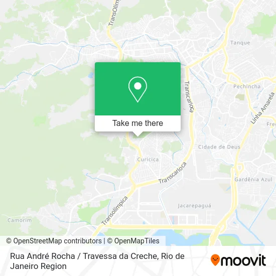 Rua André Rocha / Travessa da Creche map