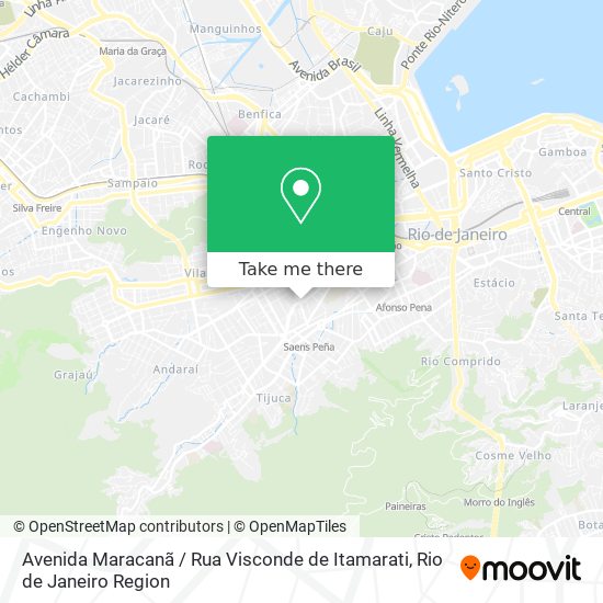 Mapa Avenida Maracanã / Rua Visconde de Itamarati