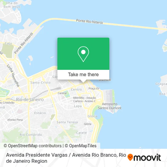 Avenida Presidente Vargas / Avenida Rio Branco map