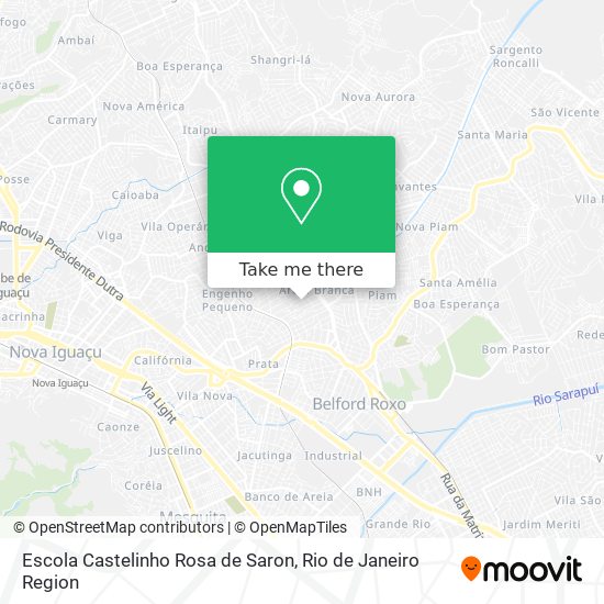 Mapa Escola Castelinho Rosa de Saron
