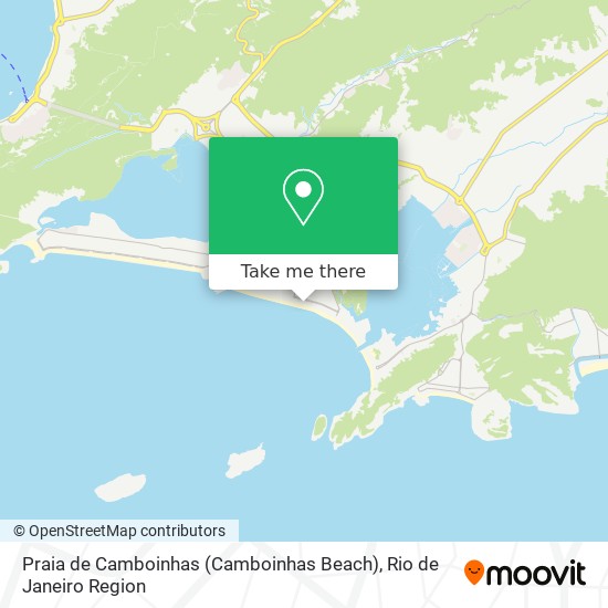 Praia de Camboinhas (Camboinhas Beach) map