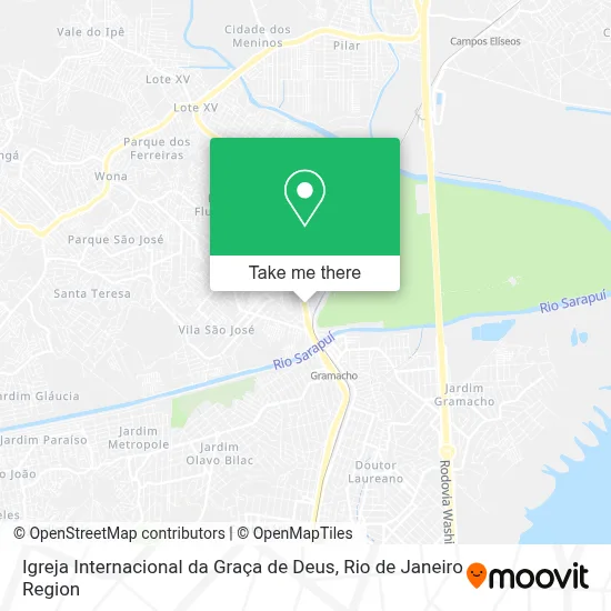 Igreja Internacional da Graça de Deus map