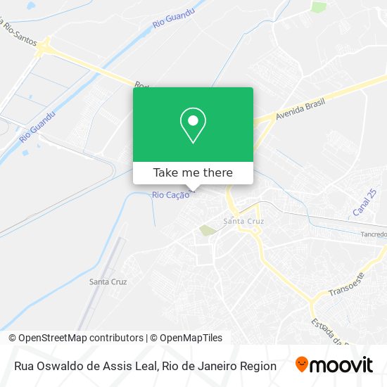 Rua Oswaldo de Assis Leal map