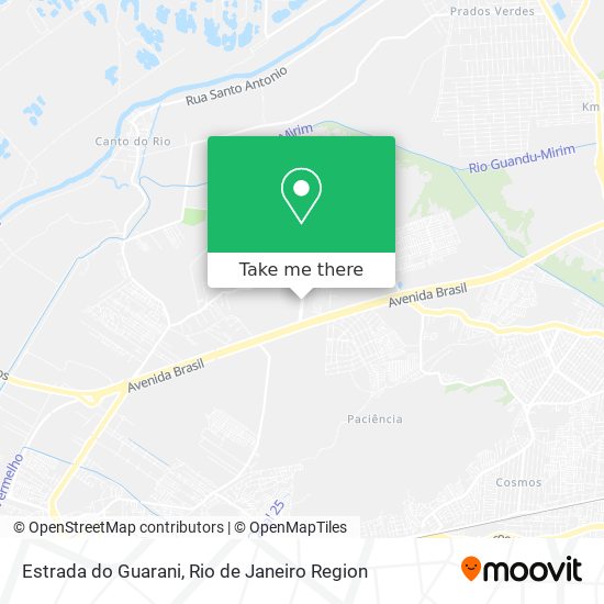 Estrada do Guarani map