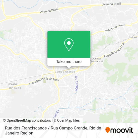 Rua dos Franciscanos / Rua Campo Grande map