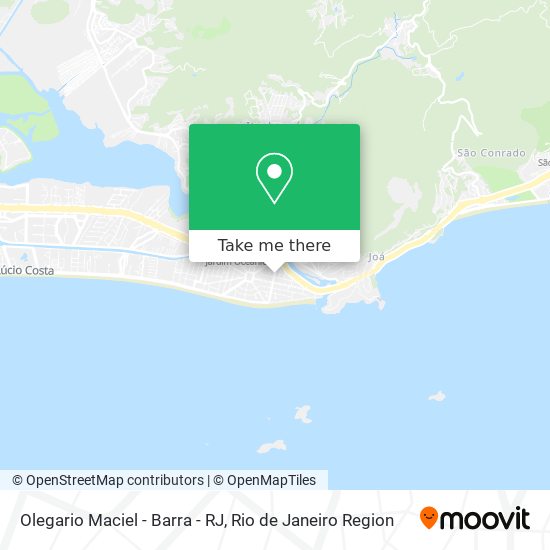 Mapa Olegario Maciel - Barra - RJ