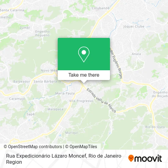 Rua Expedicionário Lázaro Moncef map
