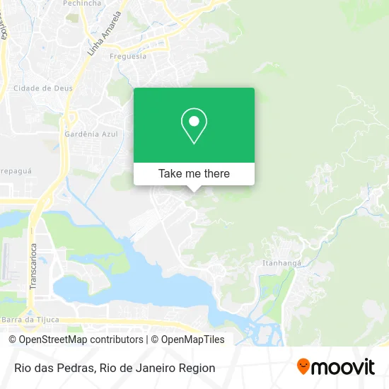 Rio das Pedras map