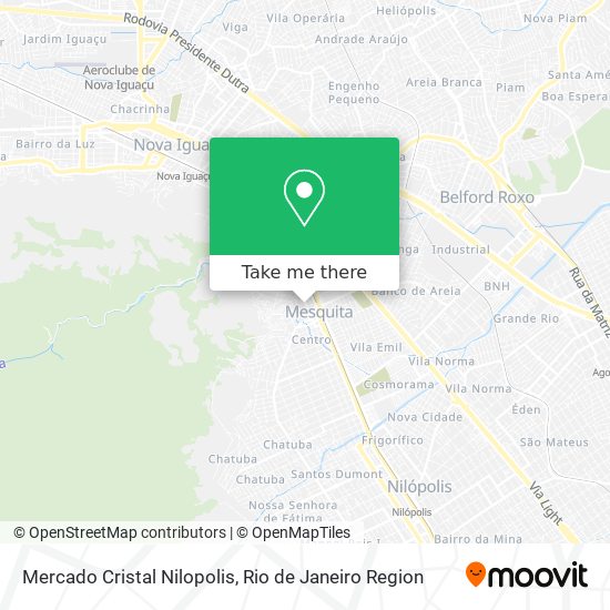 Mercado Cristal Nilopolis map