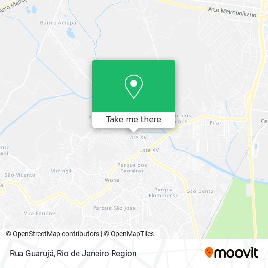 Rua Guarujá map