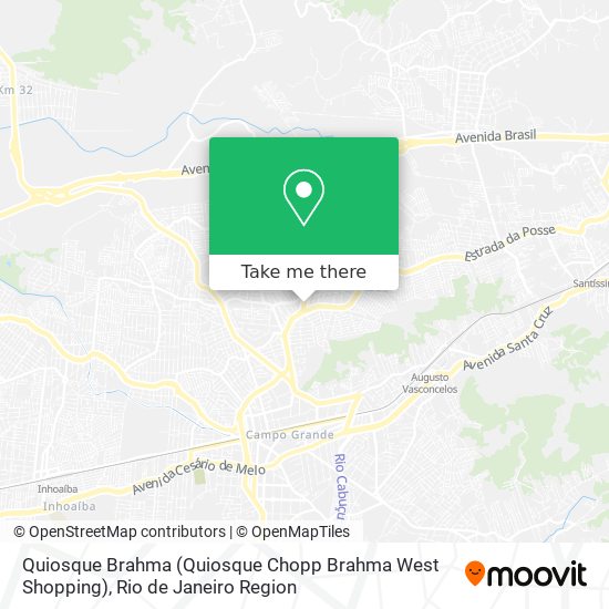 Quiosque Brahma (Quiosque Chopp Brahma West Shopping) map