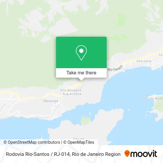 Rodovia Rio-Santos / RJ-014 map
