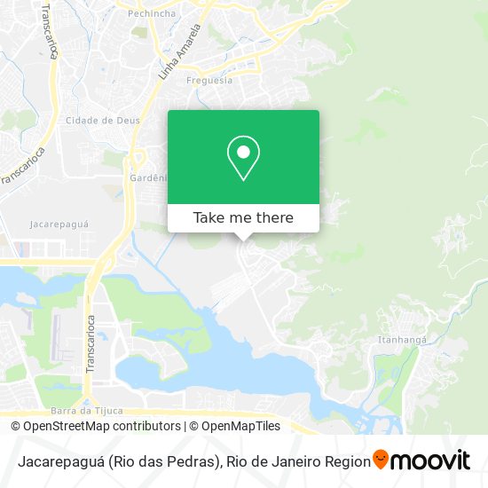 Mapa Jacarepaguá (Rio das Pedras)