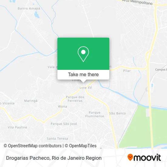 Drogarias Pacheco map