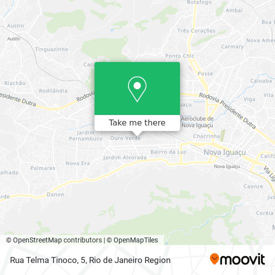 Mapa Rua Telma Tinoco, 5