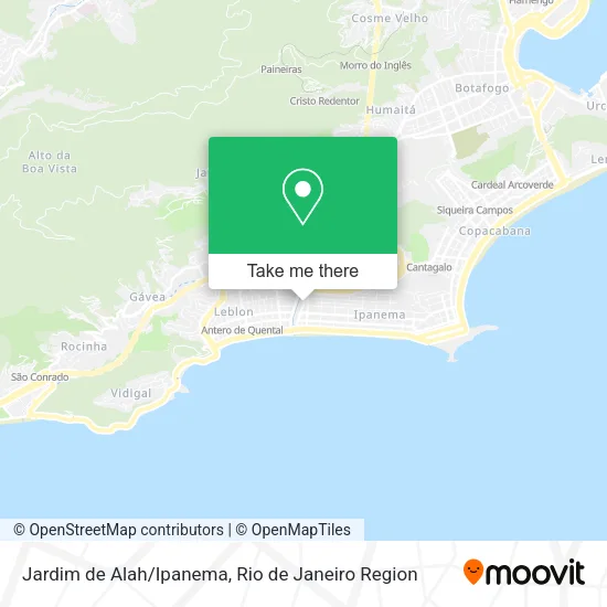 Jardim de Alah/Ipanema map