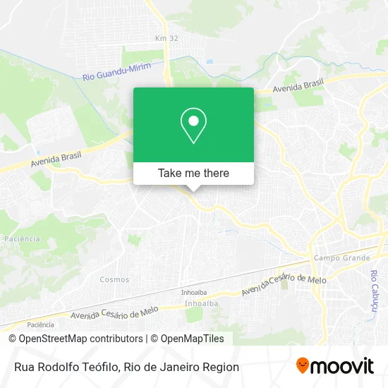 Rua Rodolfo Teófilo map