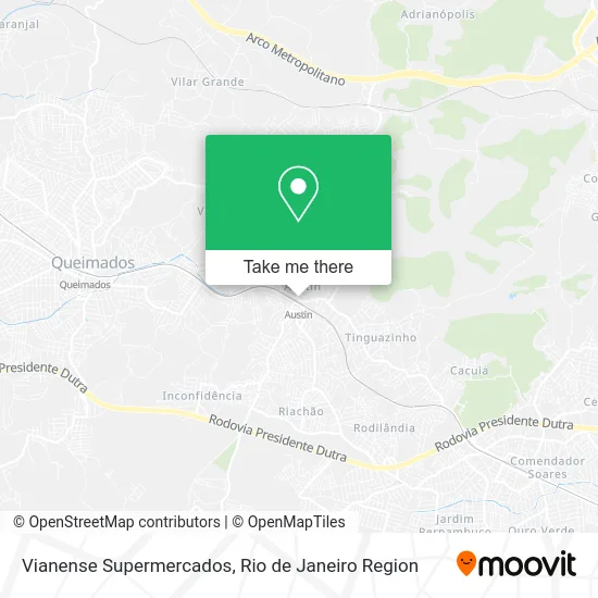 Vianense Supermercados map