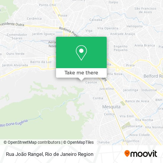 Mapa Rua João Rangel