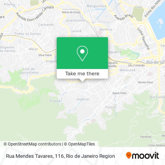 Mapa Rua Mendes Tavares, 116