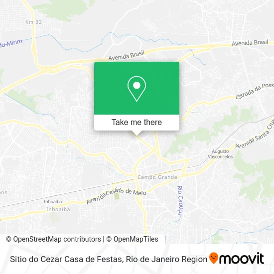 Sitio do Cezar Casa de Festas map