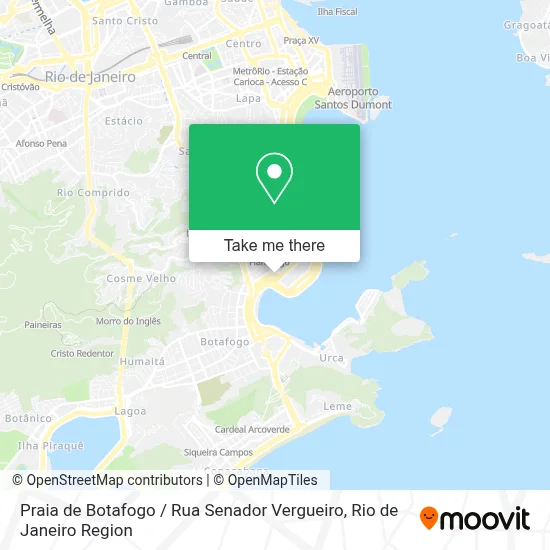Praia de Botafogo / Rua Senador Vergueiro map
