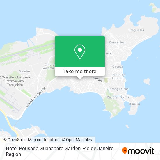 Hotel Pousada Guanabara Garden map