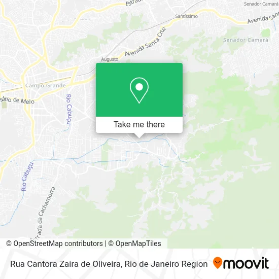 Rua Cantora Zaira de Oliveira map