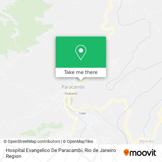 Hospital Evangelico De Paracambi map