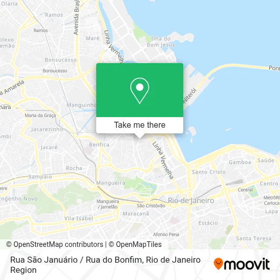 Rua São Januário / Rua do Bonfim map