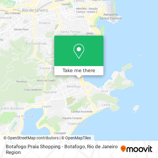 Botafogo Praia Shopping - Botafogo map