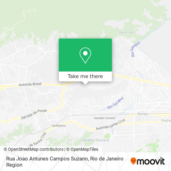 Mapa Rua Joao Antunes Campos Suzano