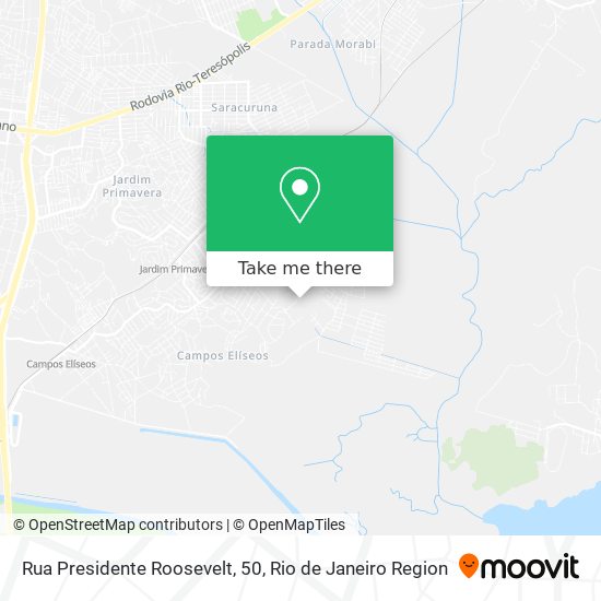 Mapa Rua Presidente Roosevelt, 50