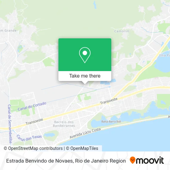 Estrada Benvindo de Novaes map