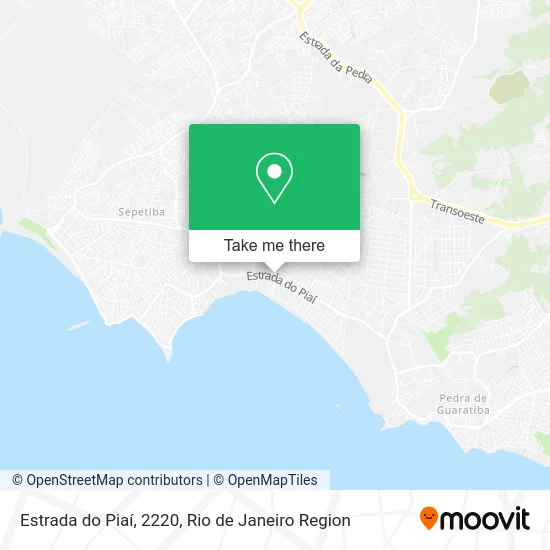 Estrada do Piaí, 2220 map