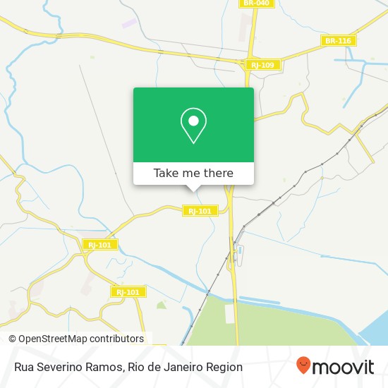 Mapa Rua Severino Ramos