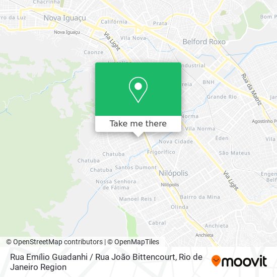 Mapa Rua Emílio Guadanhi / Rua João Bittencourt