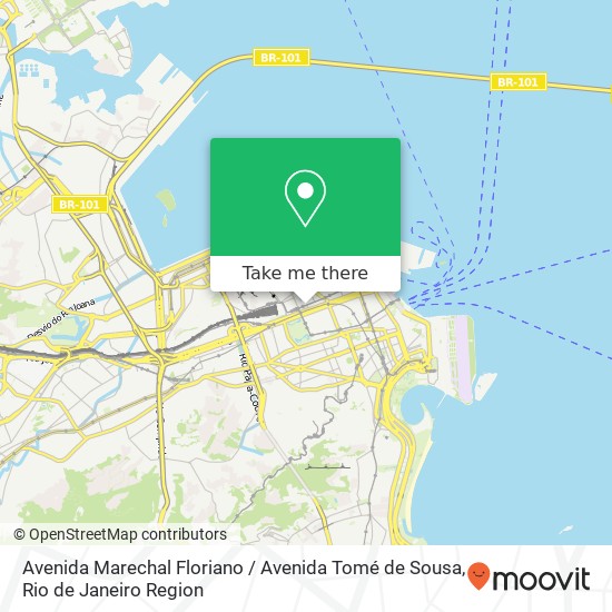 Avenida Marechal Floriano / Avenida Tomé de Sousa map