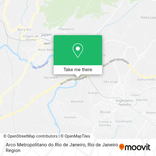 Arco Metropolitano do Rio de Janeiro map