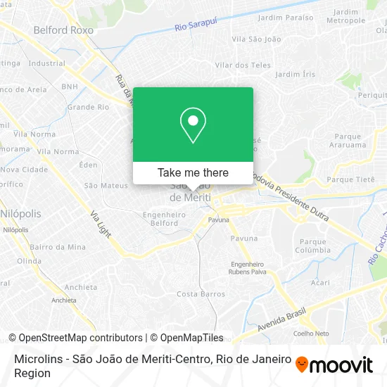 Microlins - São João de Meriti-Centro map