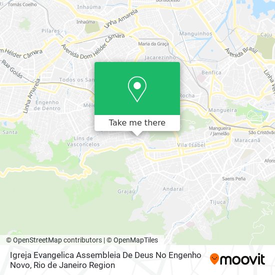 Mapa Igreja Evangelica Assembleia De Deus No Engenho Novo