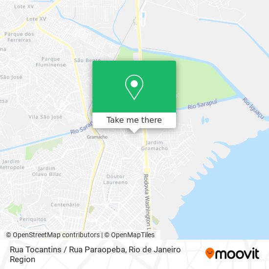 Rua Tocantins / Rua Paraopeba map