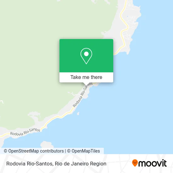 Rodovia Rio-Santos map