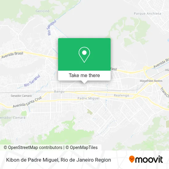 Kibon de Padre Miguel map