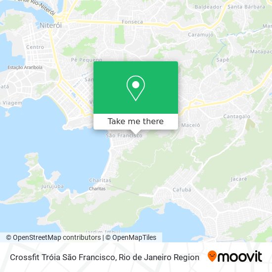 Crossfit Tróia São Francisco map
