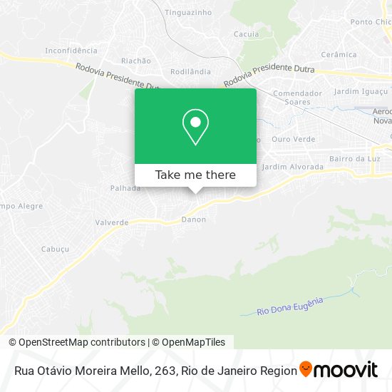 Rua Otávio Moreira Mello, 263 map