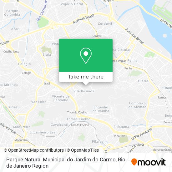 Parque Natural Municipal do Jardim do Carmo map