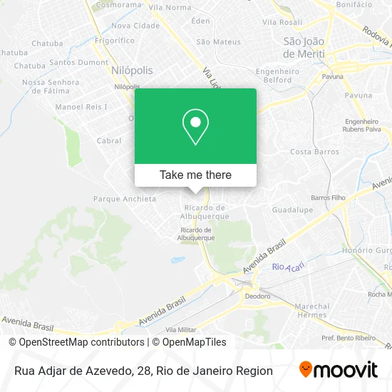 Rua Adjar de Azevedo, 28 map