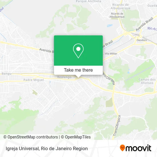 Igreja Universal map