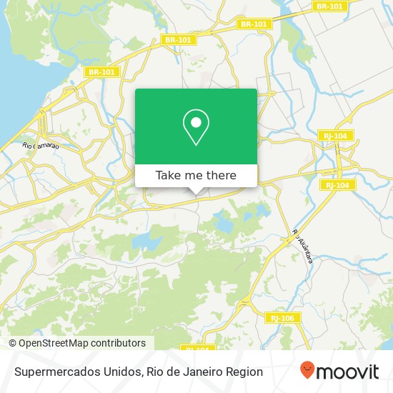 Supermercados Unidos map